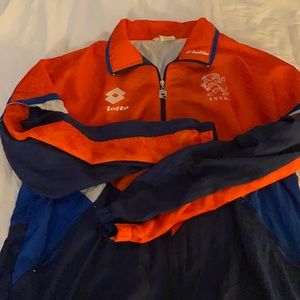 Authentic Dutch soccer warm up set from 90’s